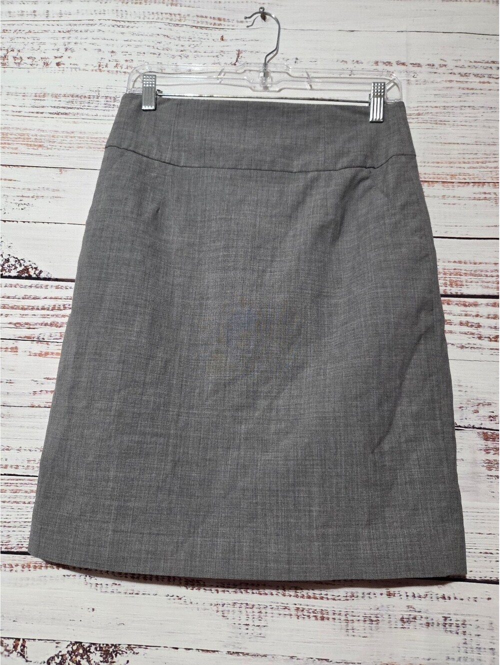 Banana Republic Skirt Size 4 Gray Straight & Pencil Wool Blend